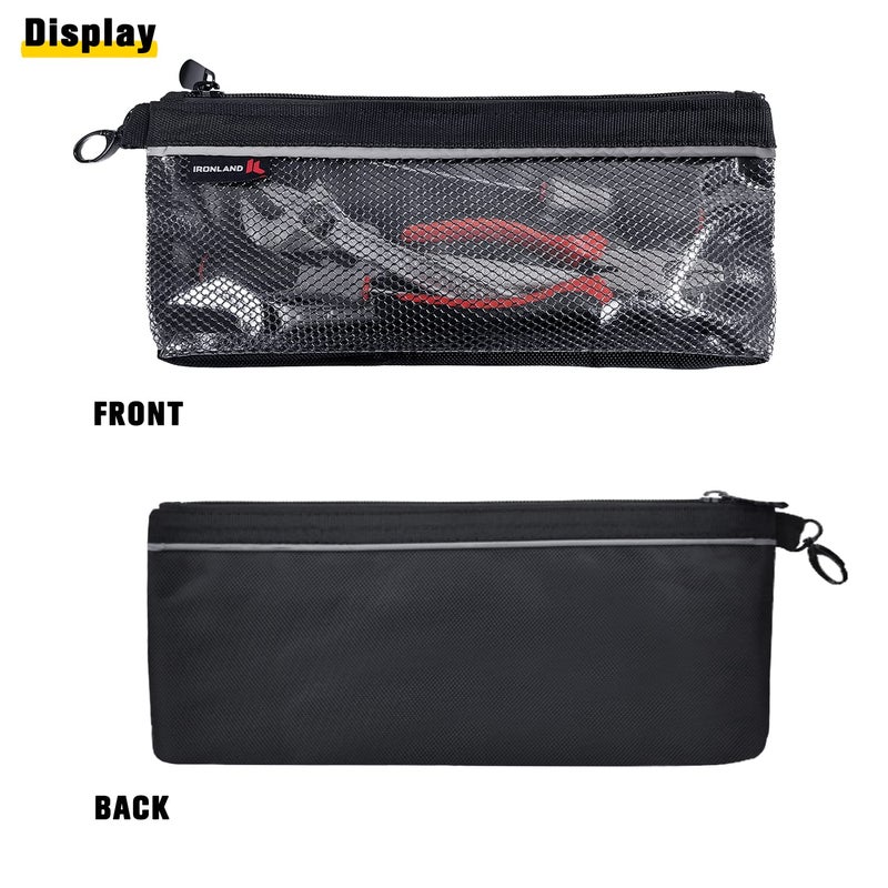 IRONLAND Zipper Pouches, Small Tools Bag, Waterproof Mesh Pouches, Tool Zipper Pouch, Travel Pouch, Clear Cosmetic Bag Case 4 Pack - Image 4